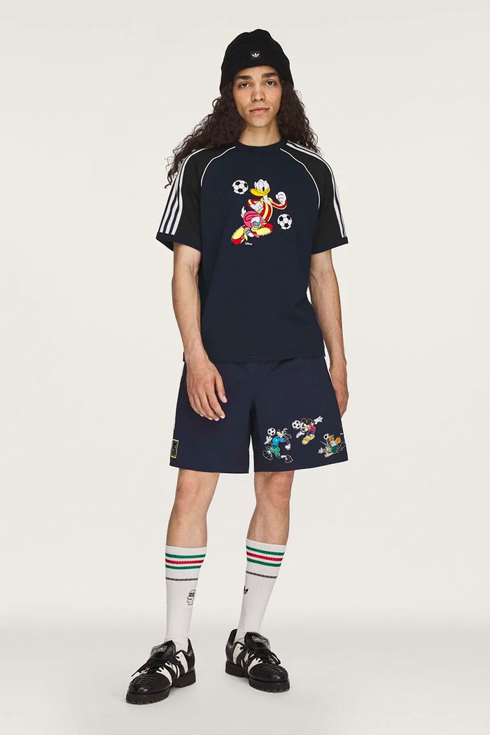 adidas Originals Brain Dead x Disney tricou din bumbac bărbați KR5173 bleumarin SS26