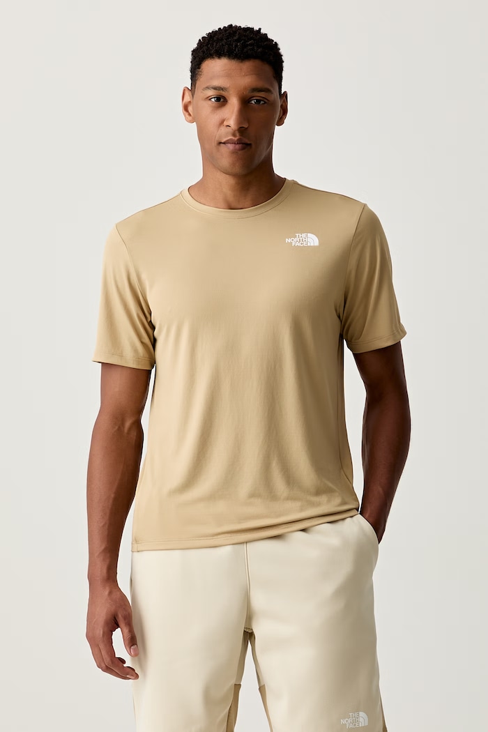 The North Face T-shirt treningowy męski 24/7 beżowy NF0A894BLK51