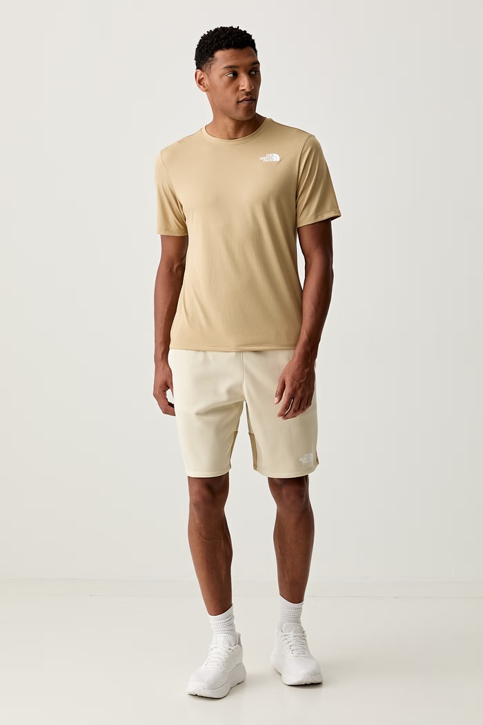 The North Face T-shirt treningowy męski 24/7 NF0A894BLK51 beżowy SS26