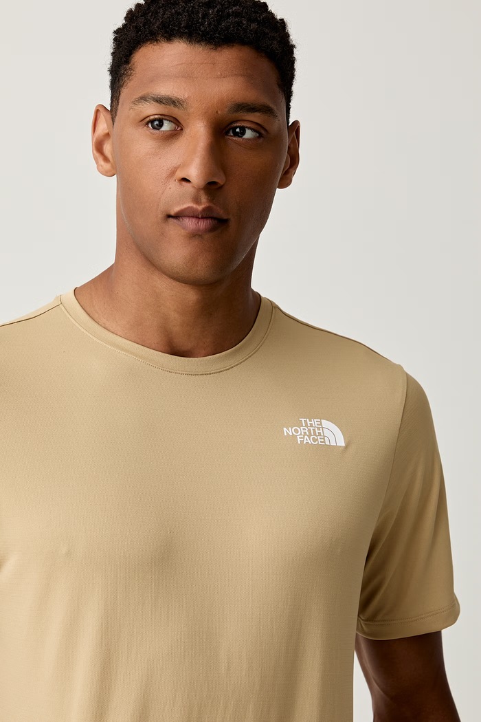 The North Face T-shirt treningowy męski 24/7 beżowy NF0A894BLK51