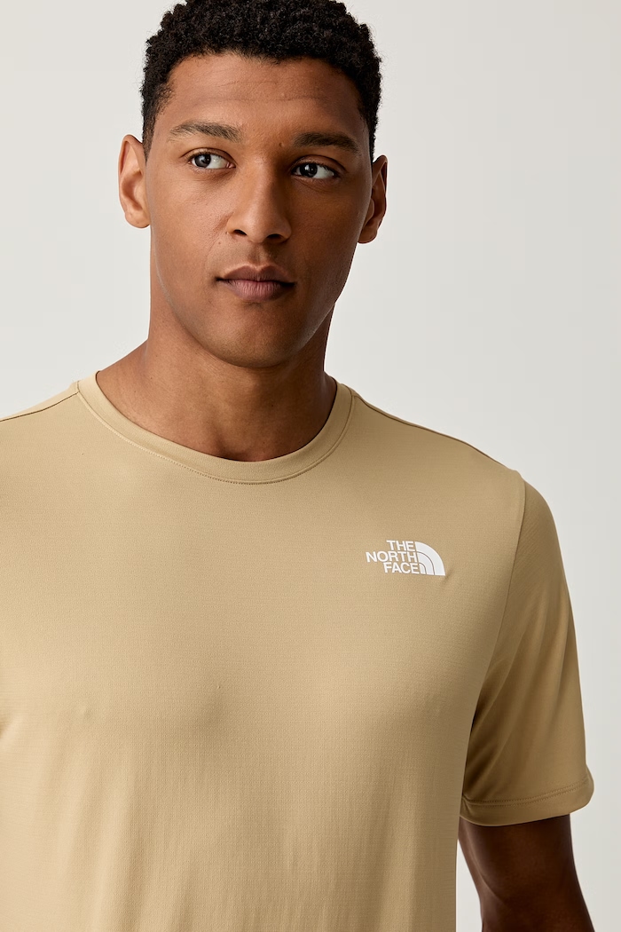 The North Face T-shirt treningowy męski 24/7 beżowy NF0A894BLK51