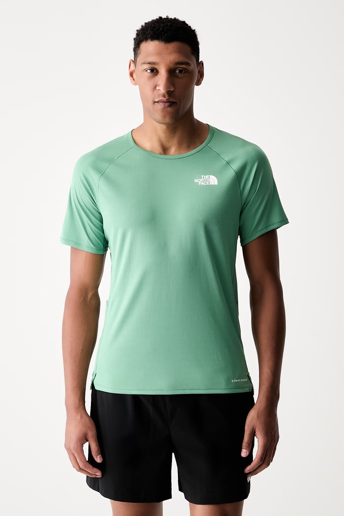 The North Face T-shirt treningowy męski Sunriser zielony NF0A8BBPG571