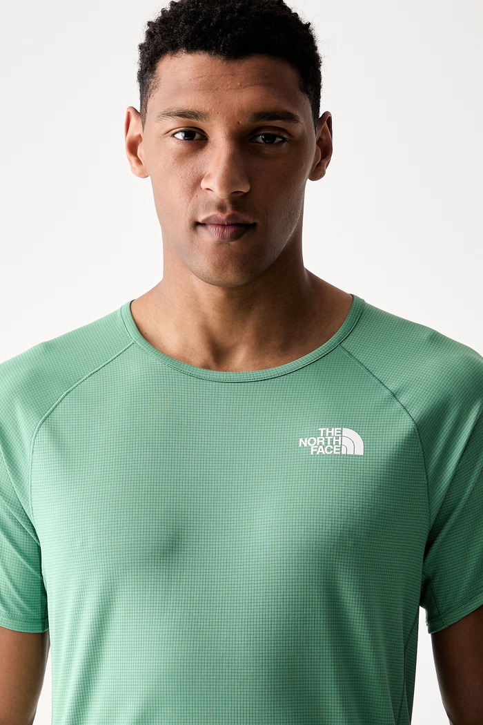 The North Face T-shirt treningowy męski Sunriser zielony NF0A8BBPG571