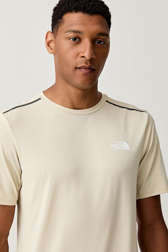The North Face T-shirt męski Mountain Athletics Tape beżowy NF0A8DY9DOM1