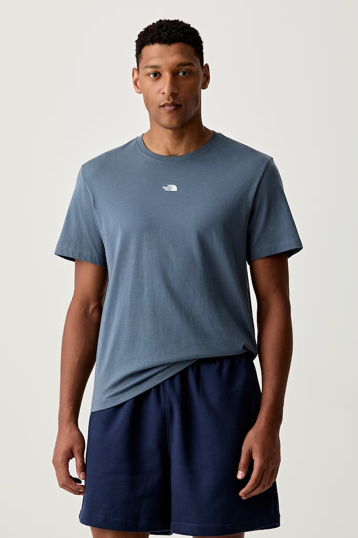 The North Face T-shirt męski bawełniany Essential Center Logo niebieski NF0A8GQE0U31