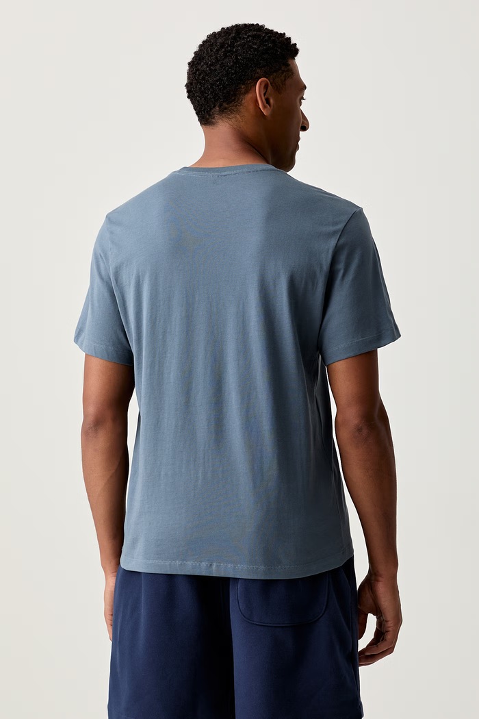 Odzież The North Face T-shirt męski bawełniany Essential Center Logo NF0A8GQE0U31 niebieski