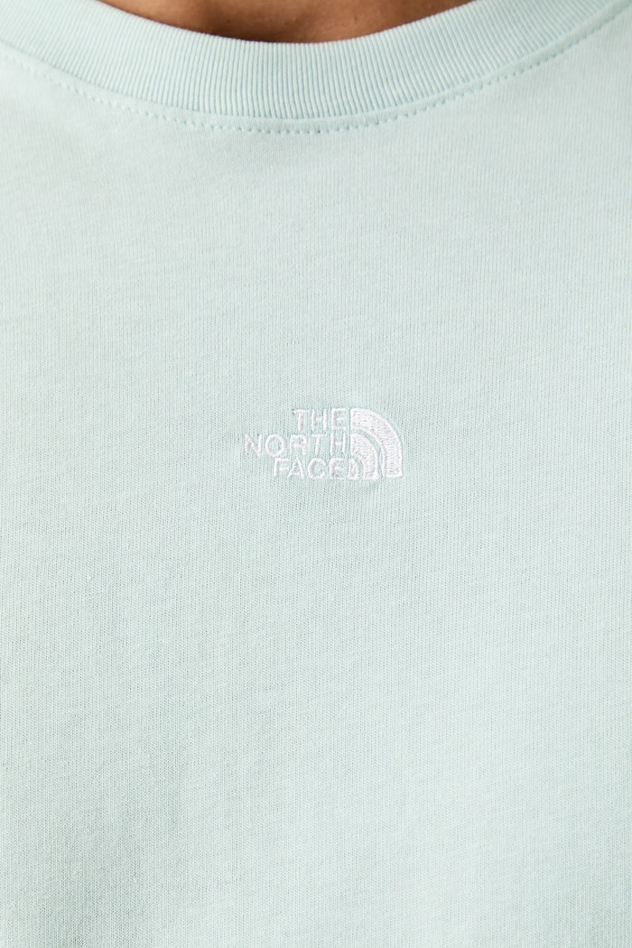 The North Face T-shirt basic męski bawełniany Essential Center Logo NF0A8GQEG701 turkusowy