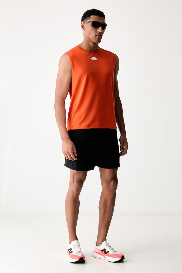 The North Face top treningowy męski LIGHTBRIGHT TANK NF0A8G2DG6L1 pomarańczowy SS26