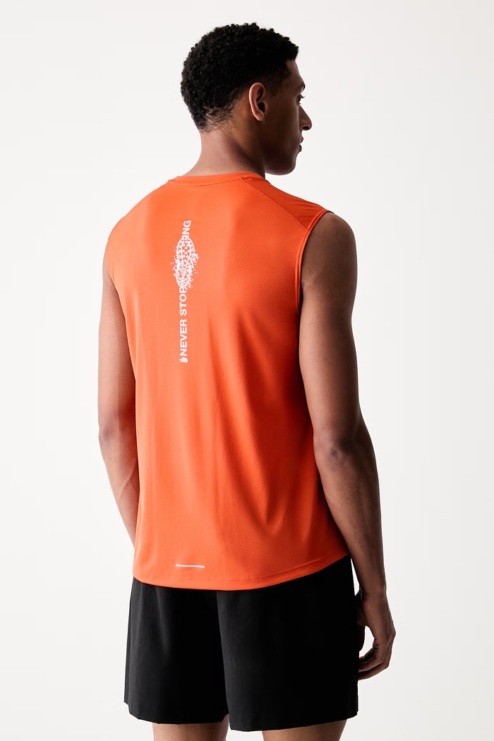 Odzież The North Face top treningowy męski LIGHTBRIGHT TANK NF0A8G2DG6L1 pomarańczowy
