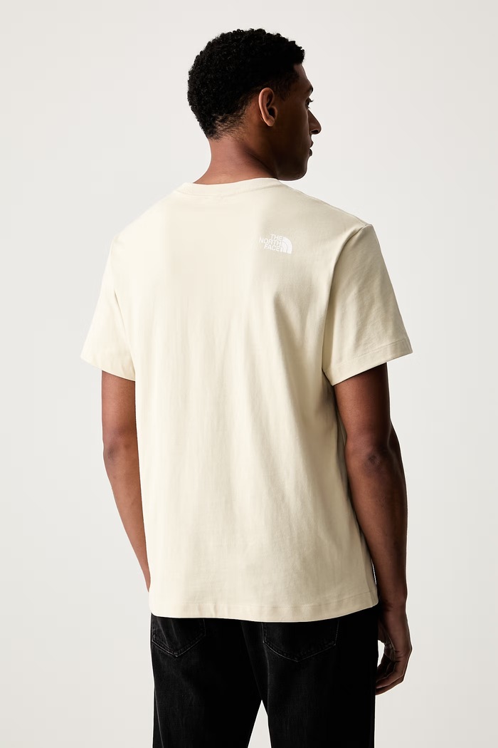 Odzież The North Face T-shirt męski bawełniany DONKEY TAXI NF0A8G9FDOM1 beżowy