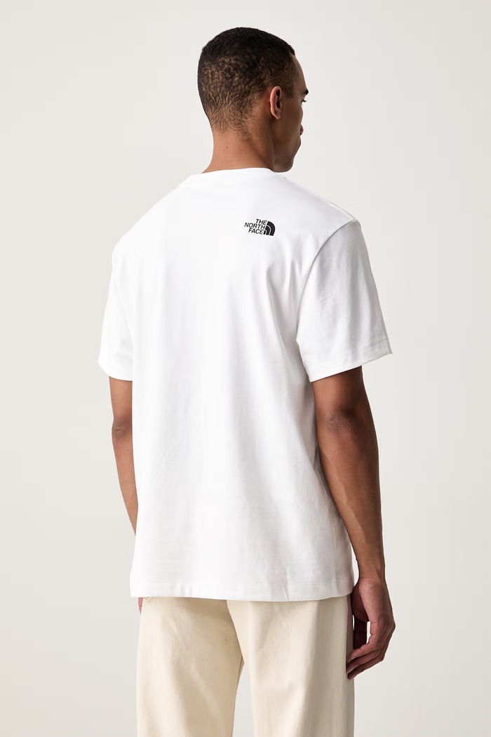 Odzież The North Face T-shirt męski bawełniany DONKEY TAXI NF0A8G9FFN41 biały