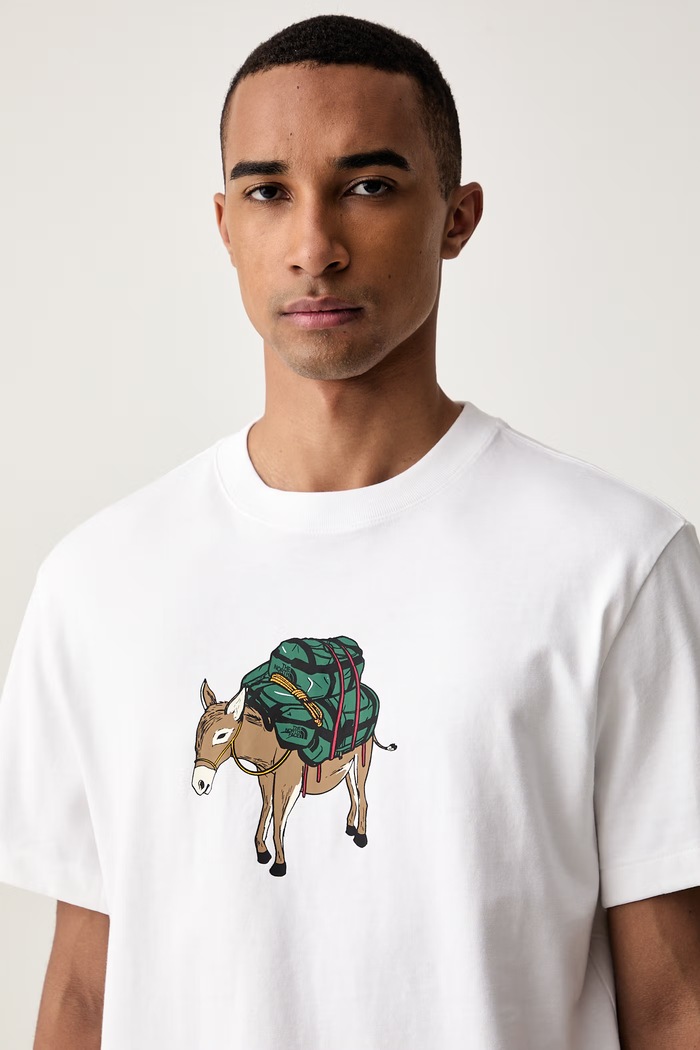 The North Face T-shirt męski bawełniany DONKEY TAXI biały NF0A8G9FFN41