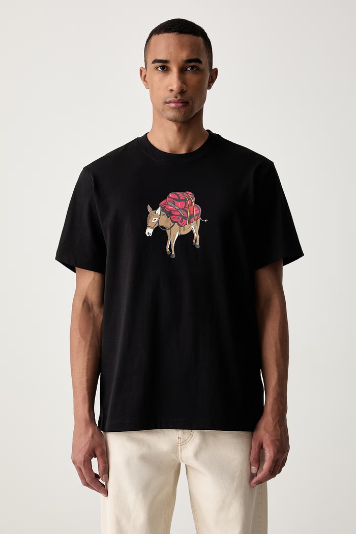 The North Face T-shirt męski bawełniany DONKEY TAXI czarny NF0A8G9FJK31