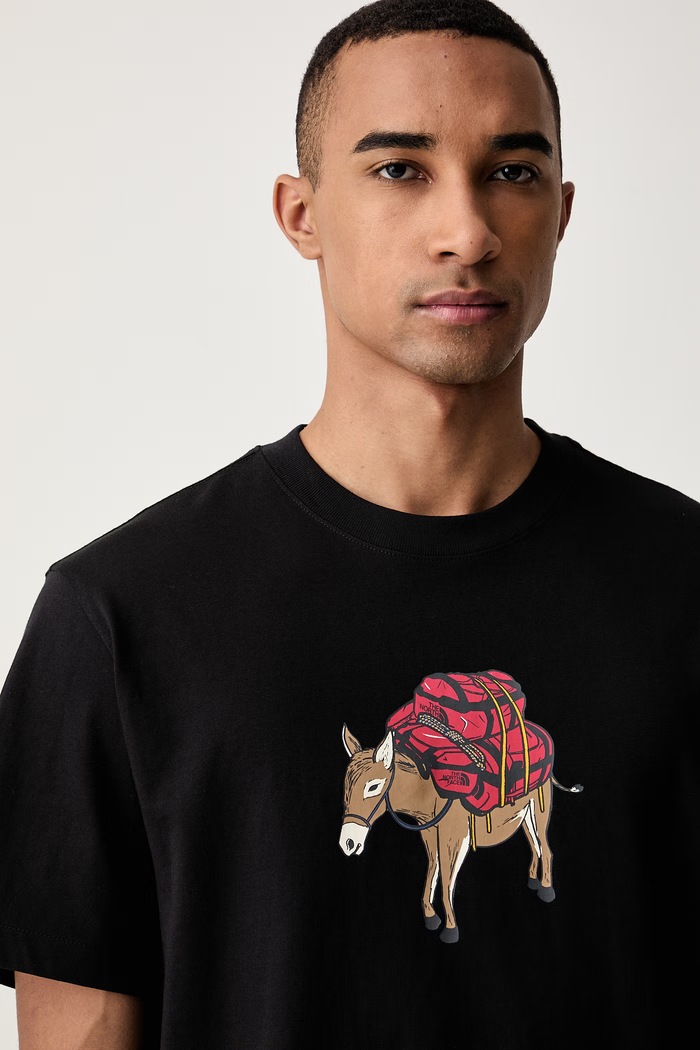 The North Face T-shirt męski bawełniany DONKEY TAXI czarny NF0A8G9FJK31
