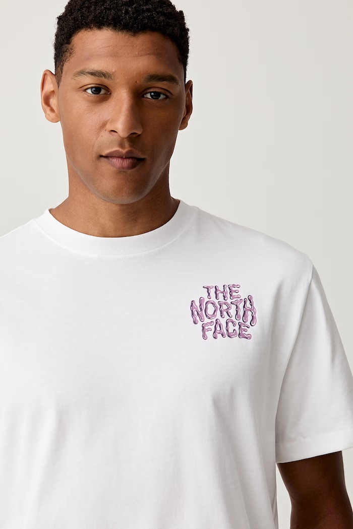 The North Face T-shirt męski bawełniany DRIP LOGO biały NF0A8GABFN41