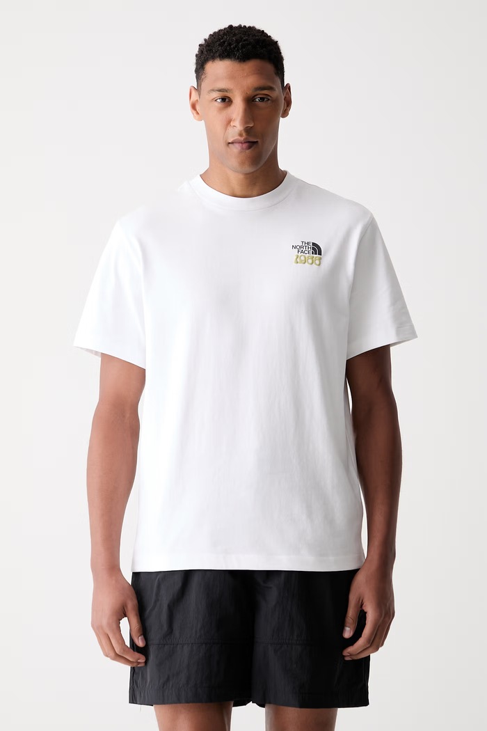 Odzież The North Face T-shirt męski bawełniany 1966 HALF DOME NF0A8GAFFN41 biały