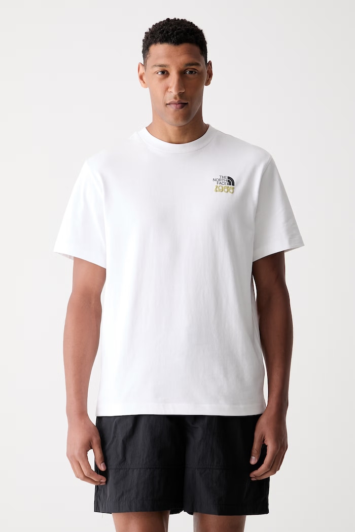 Odzież The North Face T-shirt męski bawełniany 1966 HALF DOME NF0A8GAFFN41 biały