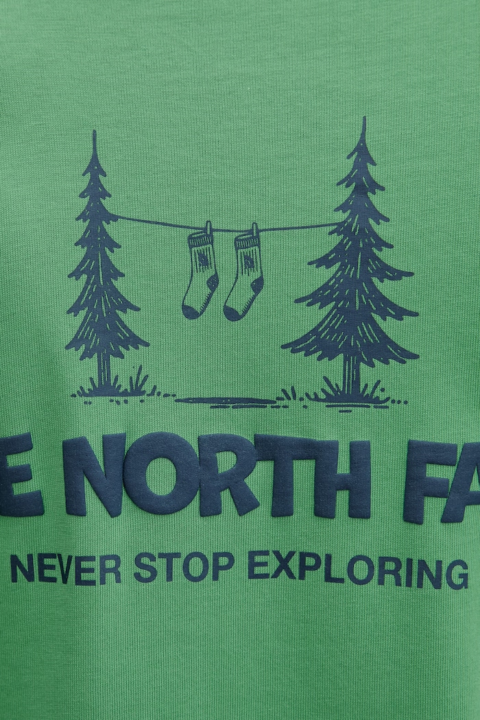 The North Face T-shirt męski bawełniany CAMPING RELAXED NF0A8GQMG571 zielony