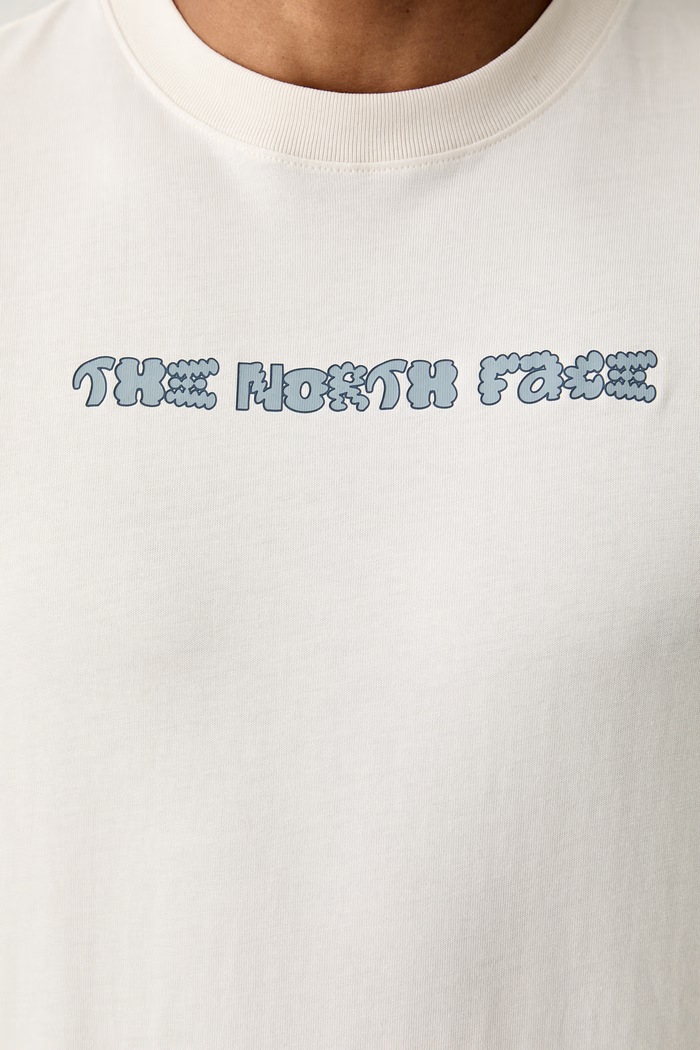 The North Face T-shirt męski bawełniany LOGO TWIST RELAXED NF0A8GQVQLI1 beżowy