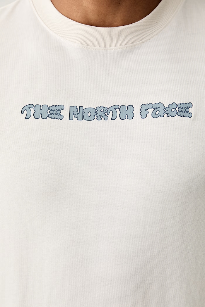 The North Face T-shirt męski bawełniany LOGO TWIST RELAXED NF0A8GQVQLI1 beżowy