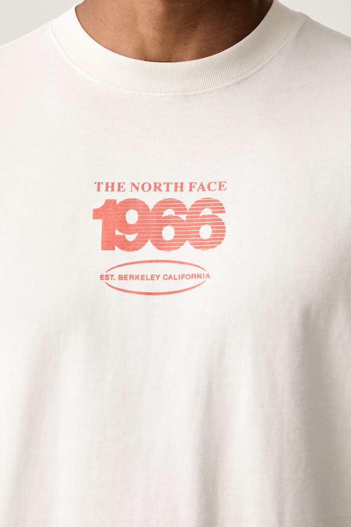 The North Face T-shirt męski bawełniany TRACK RELAXED NF0A8H3CQLI1 beżowy