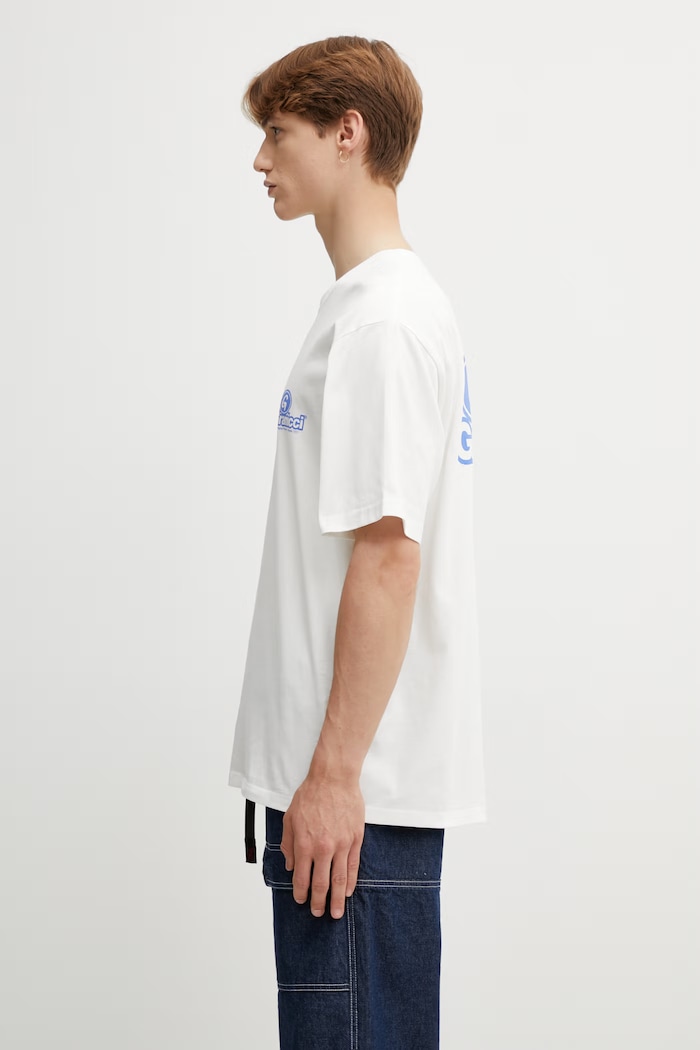 Gramicci ?82 TEE tricou basic din bumbac pentru bărbați G6SU.T100. alb SS26
