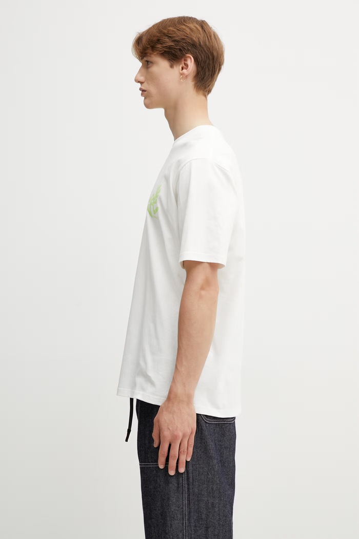 Gramicci RUNNING MAN TEE tricou basic din bumbac pentru bărbați G6SU.T107. bej SS26