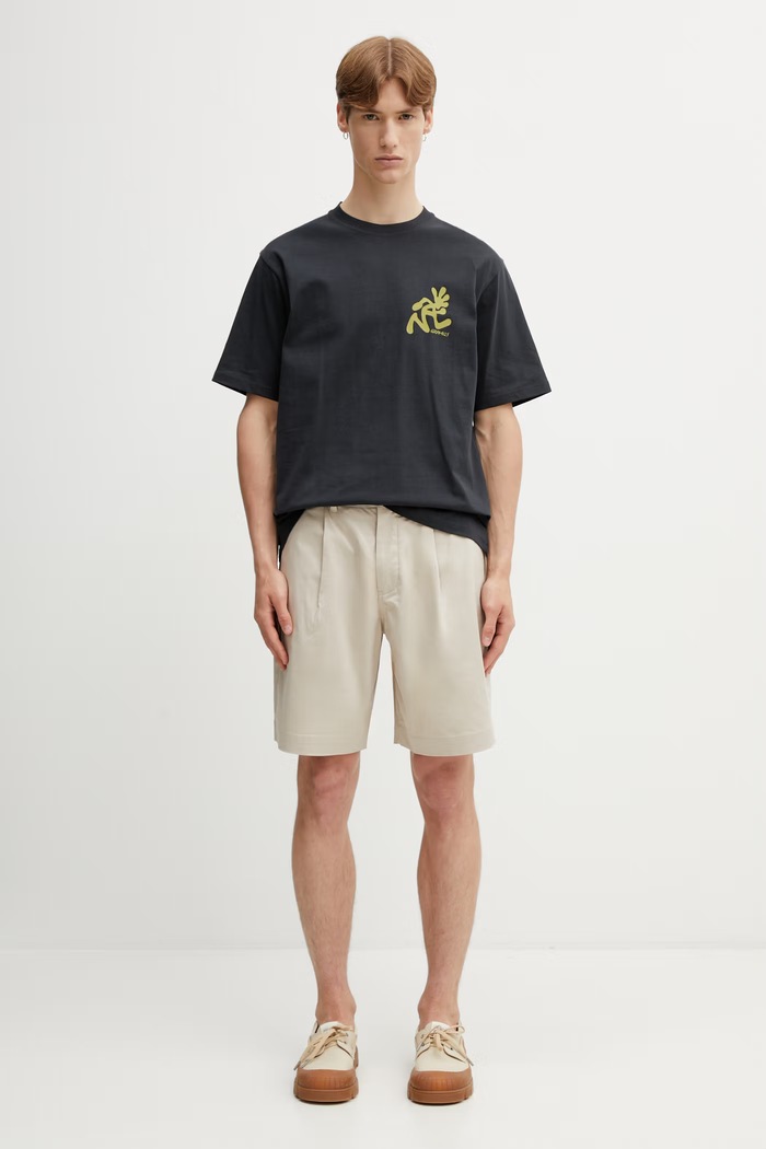 Gramicci RUNNING MAN TEE tricou basic de bumbac pentru bărbați G6SU.T107. negru