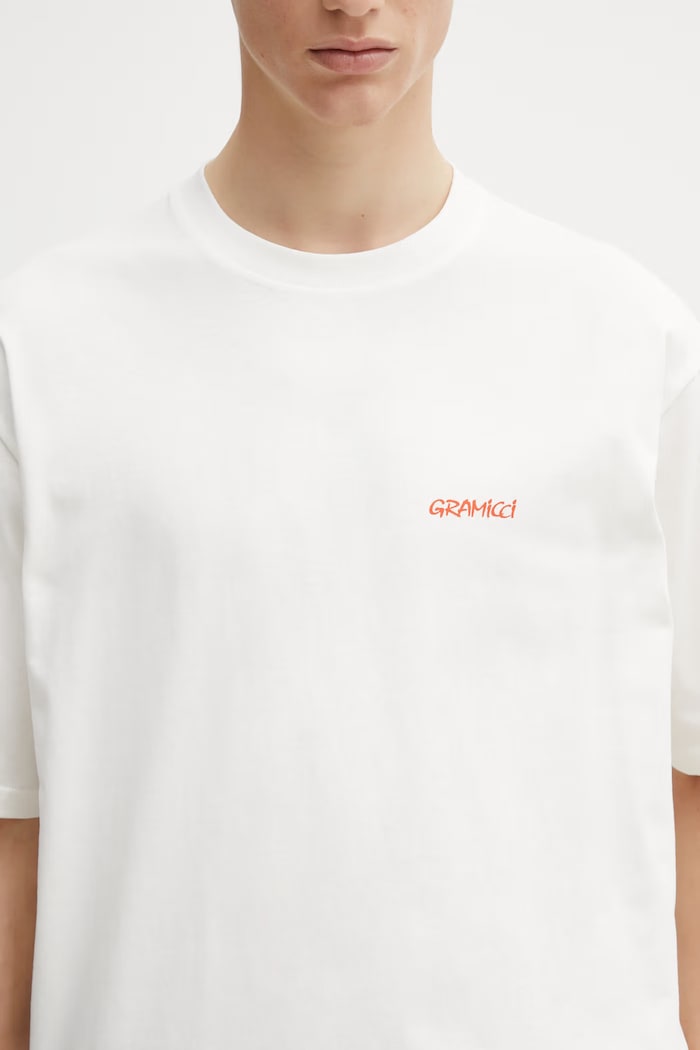 Gramicci ICE SCULPTURE TEE tricou bumbac pentru bărbați alb G6SU.T118.