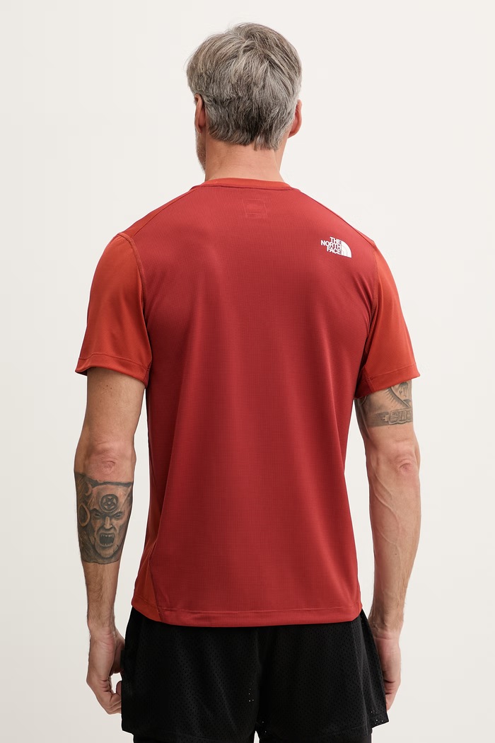 Ρούχα The North Face t-shirt γυμναστικής ανδρικό LIGHTBRIGHT NF0A825OG6I1 κόκκινο