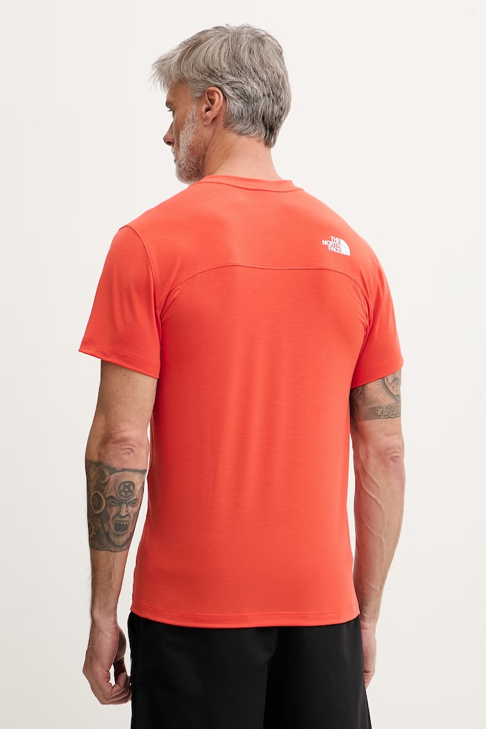 Odzież The North Face T-shirt trekkingowy męski Lightning Alpine NF0A87H7G6L1 pomarańczowy