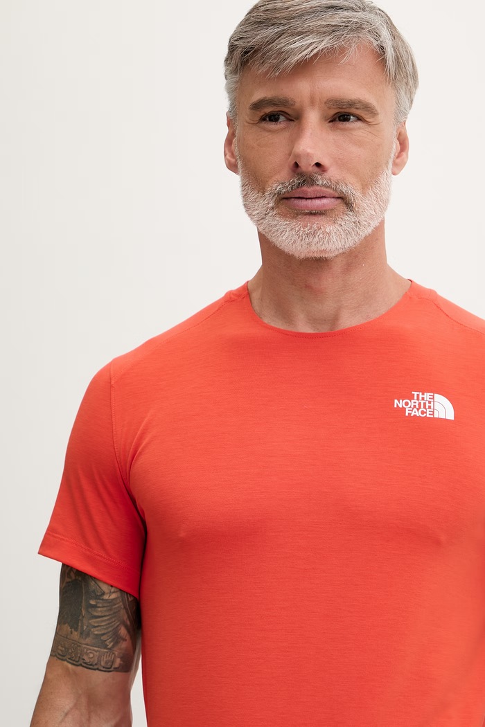 The North Face T-shirt trekkingowy męski Lightning Alpine pomarańczowy NF0A87H7G6L1