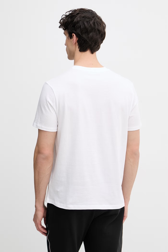 Ρούχα United Colors of Benetton t-shirt ανδρικό βαμβακερό 3UWFU10BV λευκό