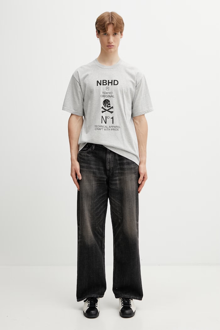Neighborhood t-shirt βαμβακερό Ανδρικό 261PCNH.ST08 γκρί