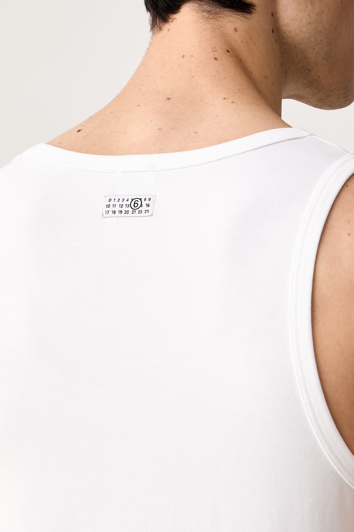 MM6 Maison Margiela top męski MJD350020 biały