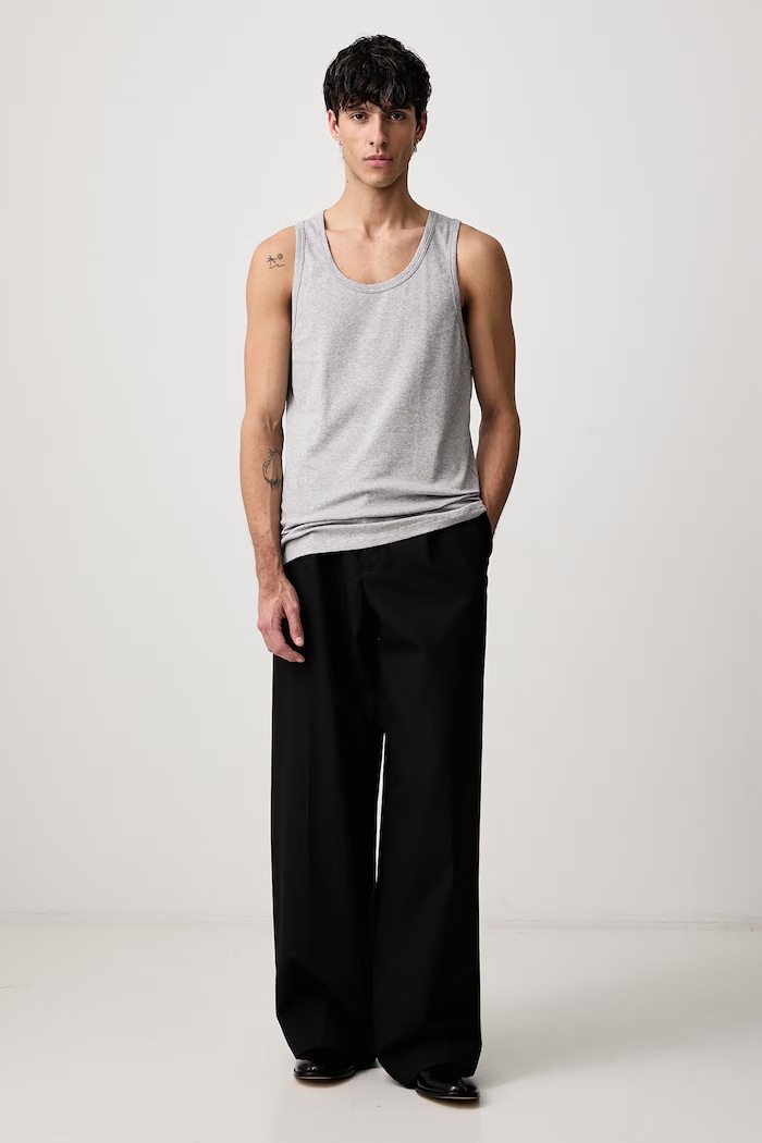 MM6 Maison Margiela Top męski MJD350020 szary SS26