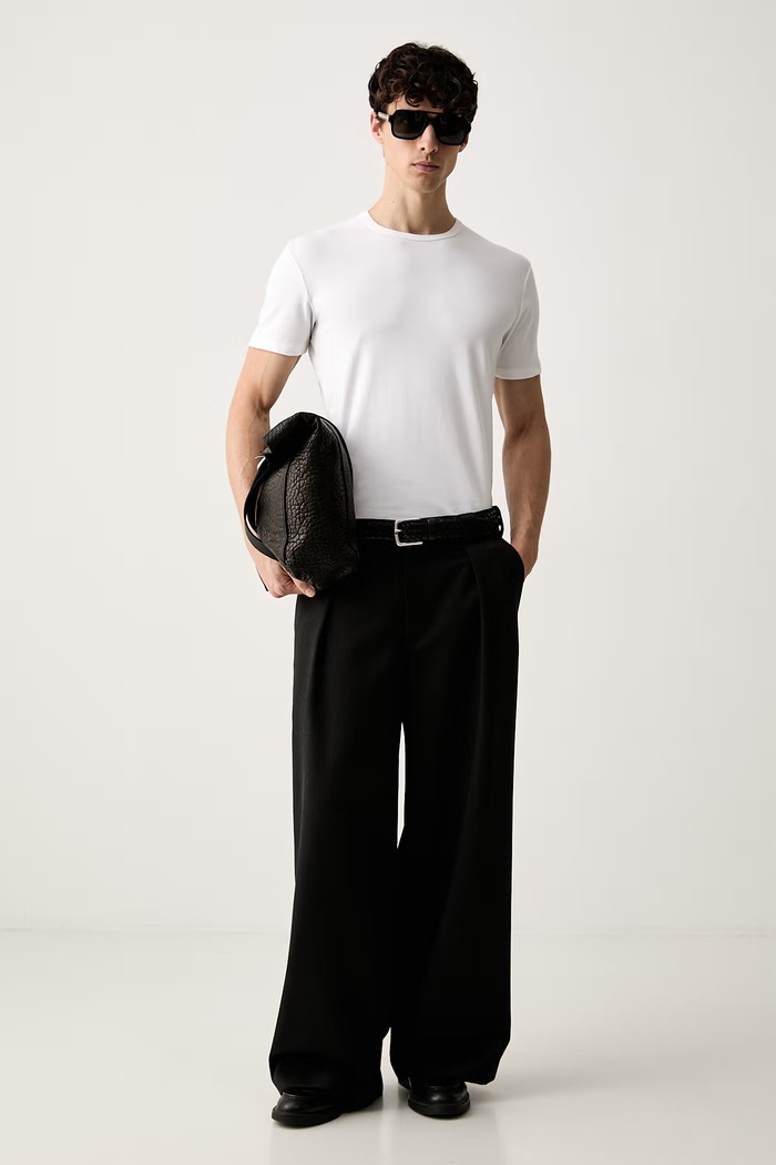 MM6 Maison Margiela T-shirt męski z bawełną MJM200020 biały SS26