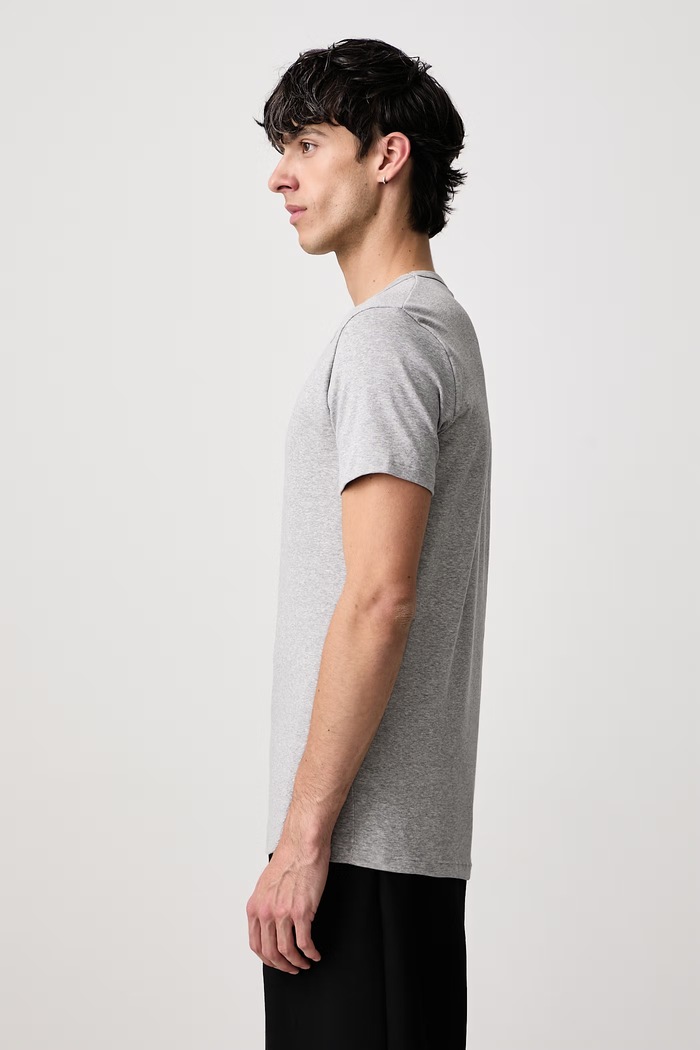 T-shirt męski z bawełną MM6 Maison Margiela MJM200020 szary