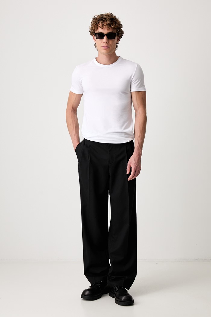 MM6 Maison Margiela T-shirt męski bawełniany z elastanem MJM4A0030