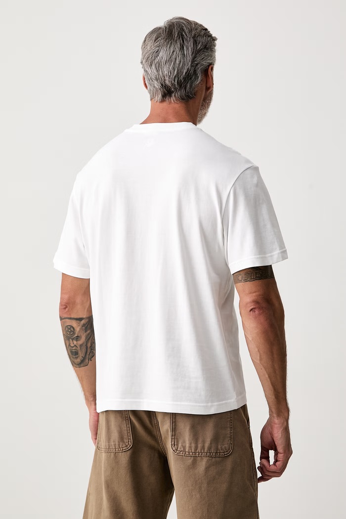 Odzież United Colors of Benetton T-shirt męski bawełniany 3MI5U10C8 biały