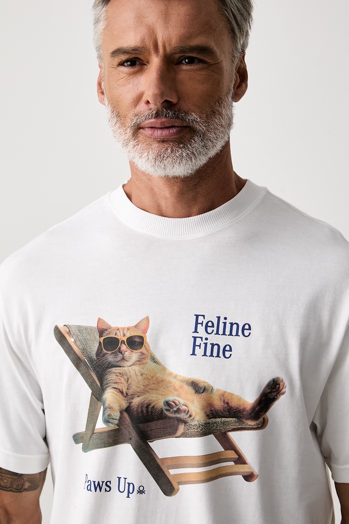 United Colors of Benetton T-shirt męski bawełniany biały 3MI5U10C8
