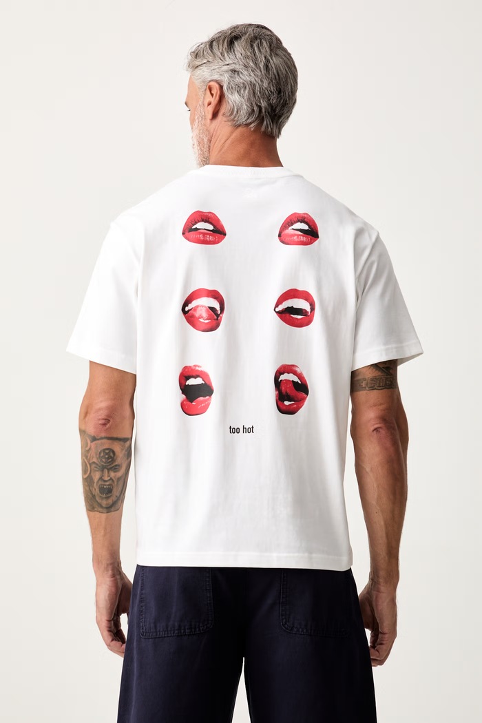 Odzież United Colors of Benetton T-shirt męski bawełniany 3MI5U10C8 beżowy
