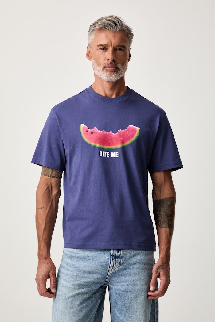 United Colors of Benetton T-shirt męski bawełniany niebieski 3MI5U10C8