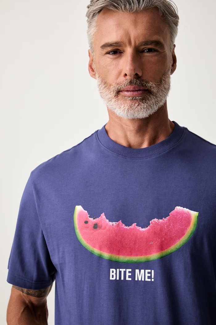 United Colors of Benetton T-shirt męski bawełniany niebieski 3MI5U10C8
