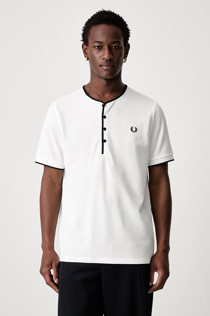 Fred Perry T-shirt męski bawełniany biały M2446
