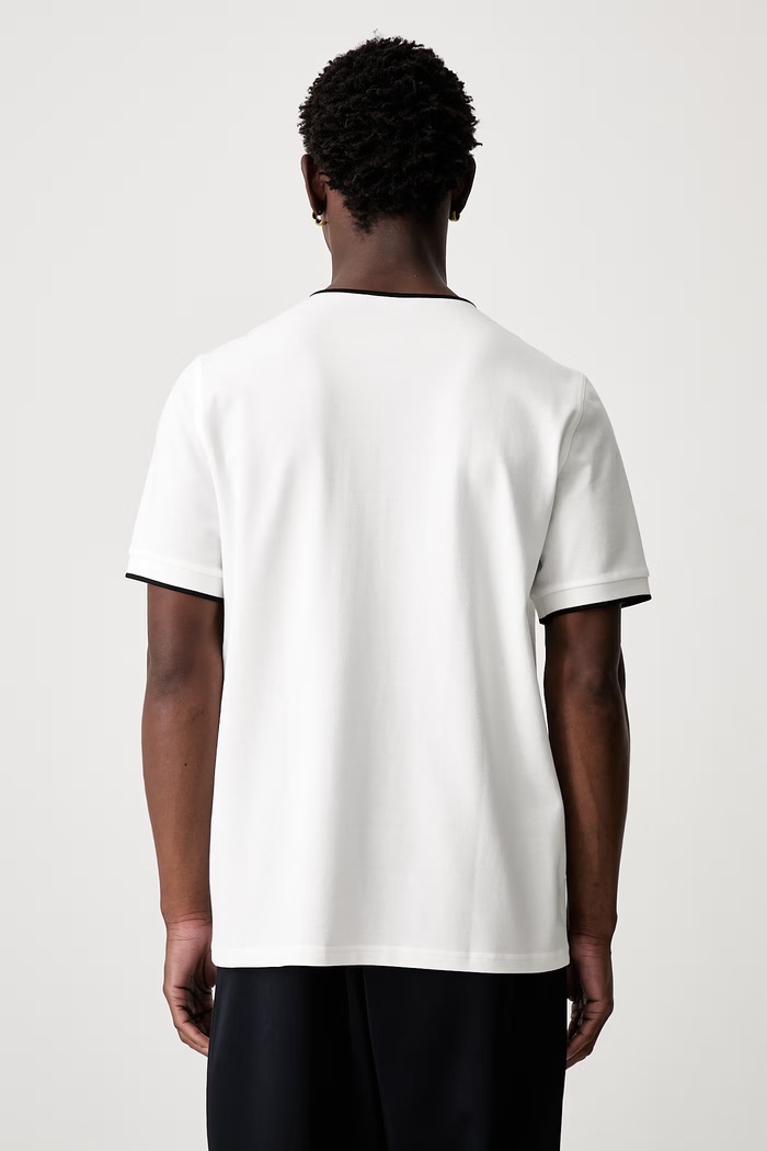 Odzież Fred Perry T-shirt męski bawełniany M2446 biały