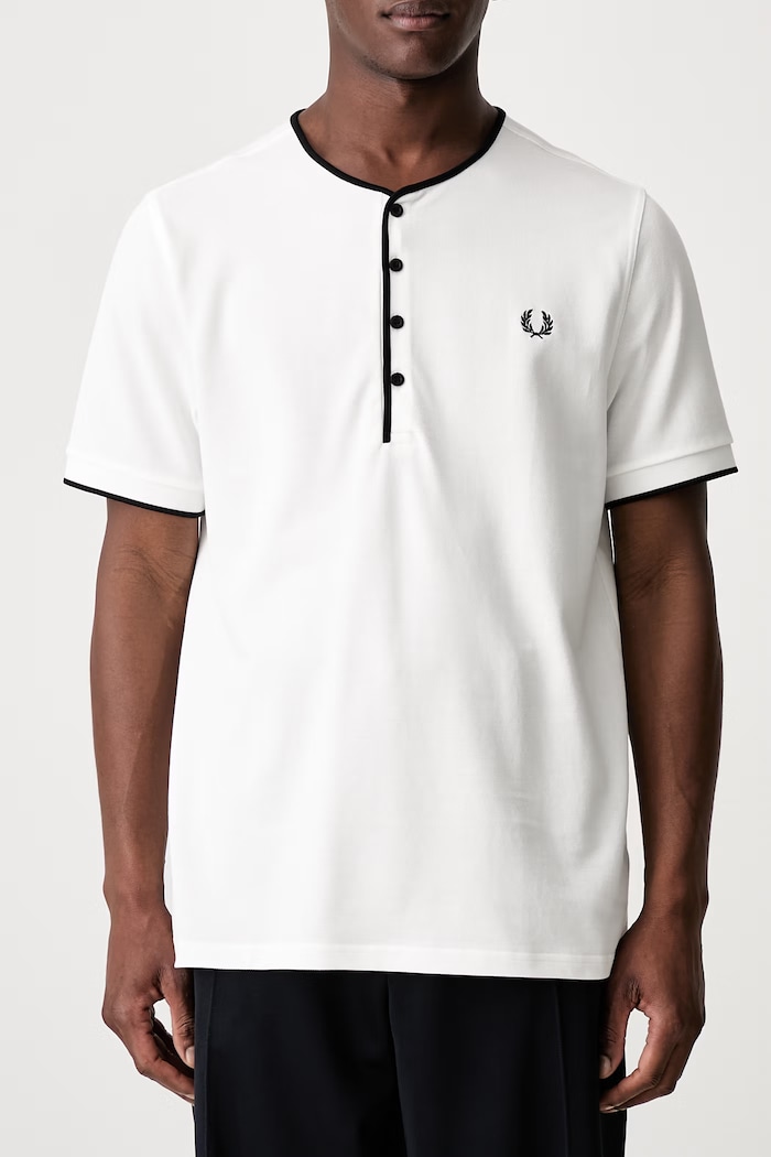 T-shirt męski bawełniany Fred Perry M2446 biały