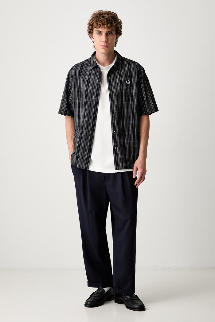 Fred Perry T-shirt męski bawełniany M2474 biały SS26