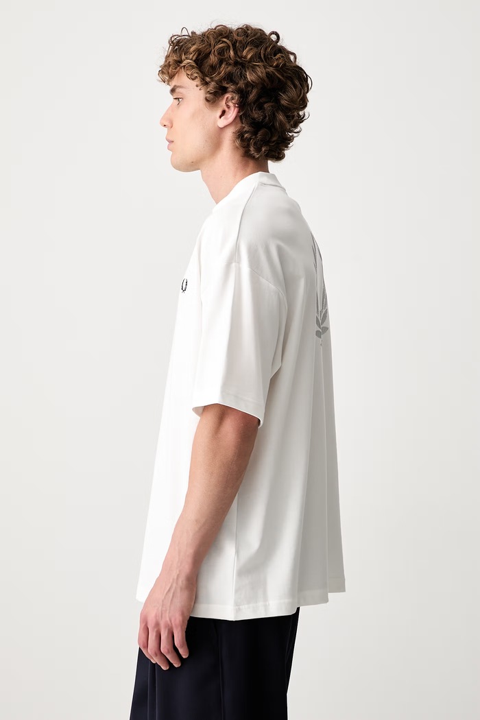 Fred Perry T-shirt męski bawełniany biały M2474