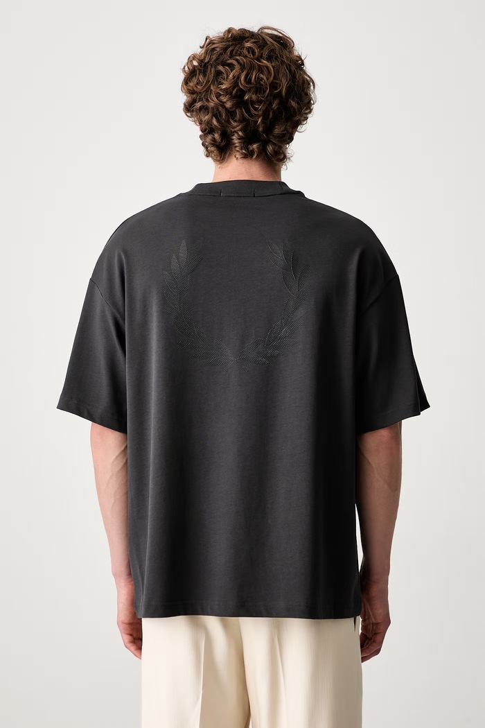 Fred Perry T-shirt męski bawełniany szary M2474